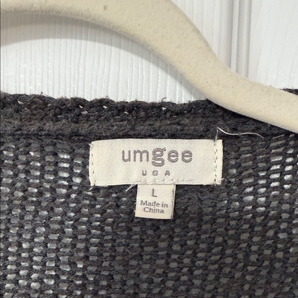 Umgee Charcoal Open-Front Cardigan - Picture 2 of 6